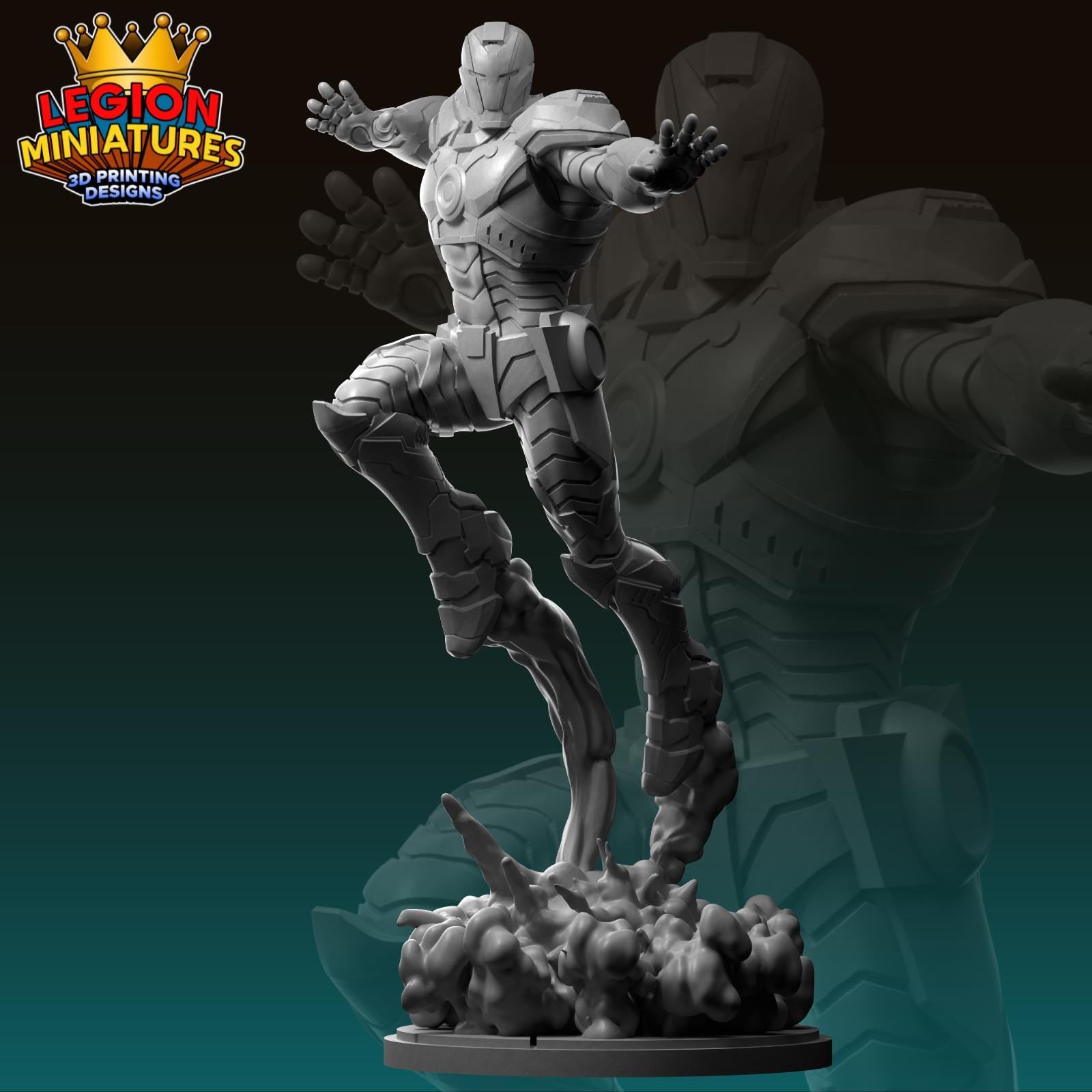 Ultimate Iron Man - Fan Art 40mm Miniature (Sculpted by Legion Miniatures) (Crisis Protocol Proxy/Alternative)