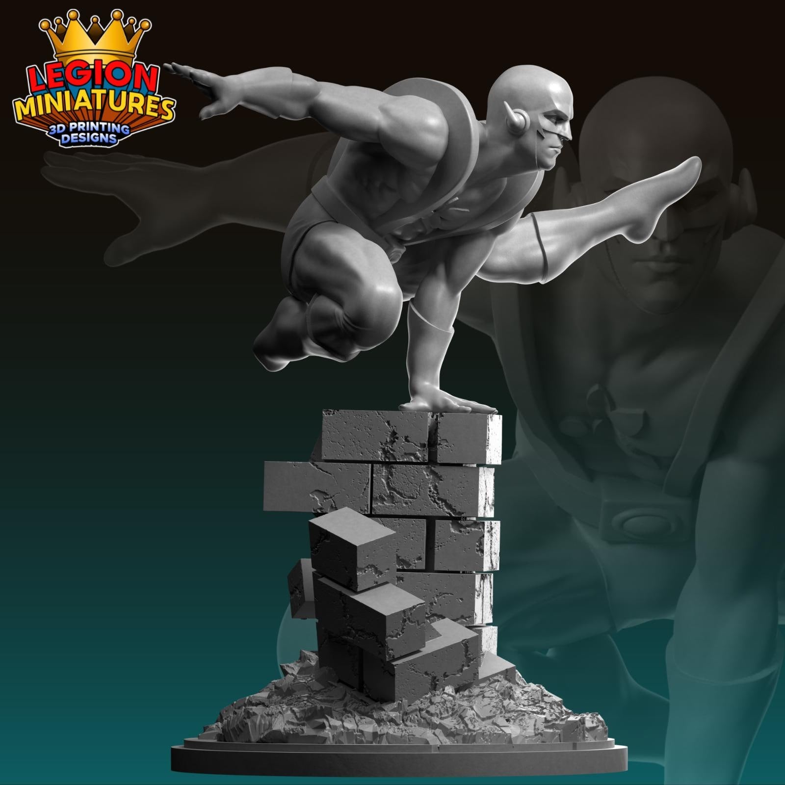 Yellowjacket - Fan Art 40mm Miniature (Sculpted by Legion Miniatures) (Crisis Protocol Proxy/Alternative)