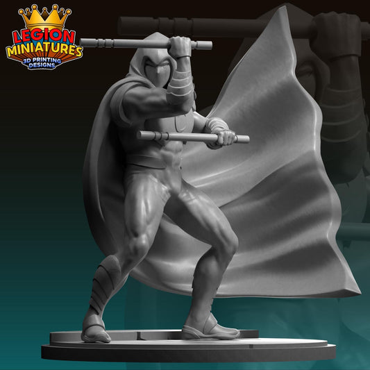 Moon Knight - Fan Art 40mm Miniature (Sculpted by Legion Miniatures) (Crisis Protocol Proxy/Alternative)