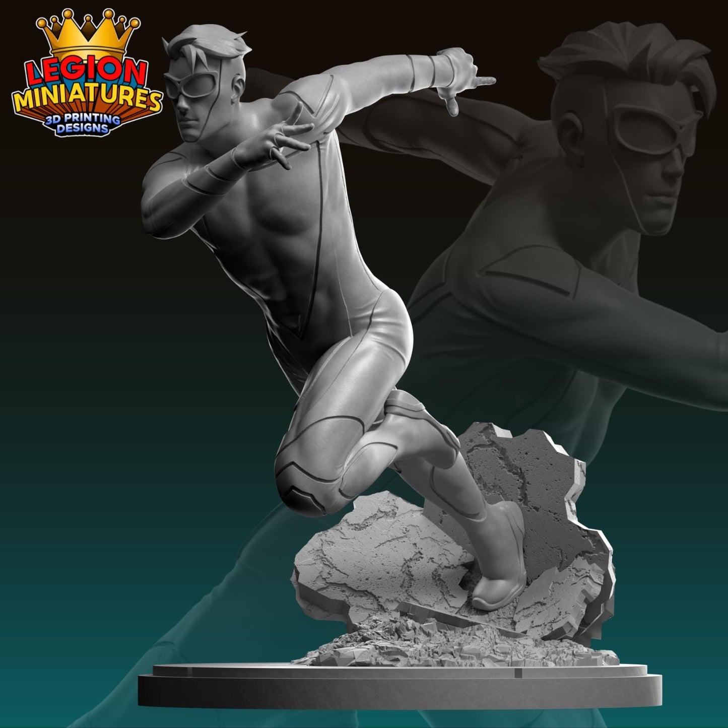 Speed - Fan Art 40mm Miniature (Sculpted by Legion Miniatures) (Crisis Protocol Proxy/Alternative)