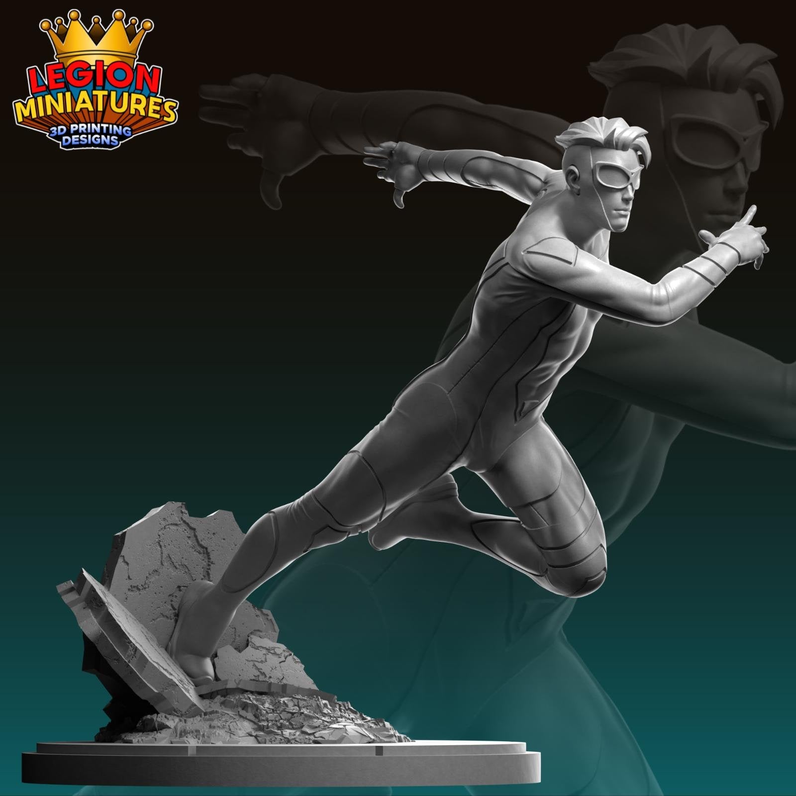 Speed - Fan Art 40mm Miniature (Sculpted by Legion Miniatures) (Crisis Protocol Proxy/Alternative)