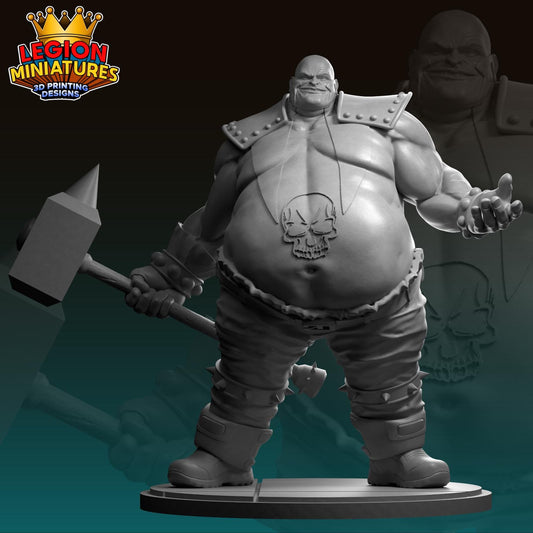 Blob Horseman - Fan Art 40mm Miniature (Sculpted by Legion Miniatures) (Crisis Protocol Proxy/Alternative)
