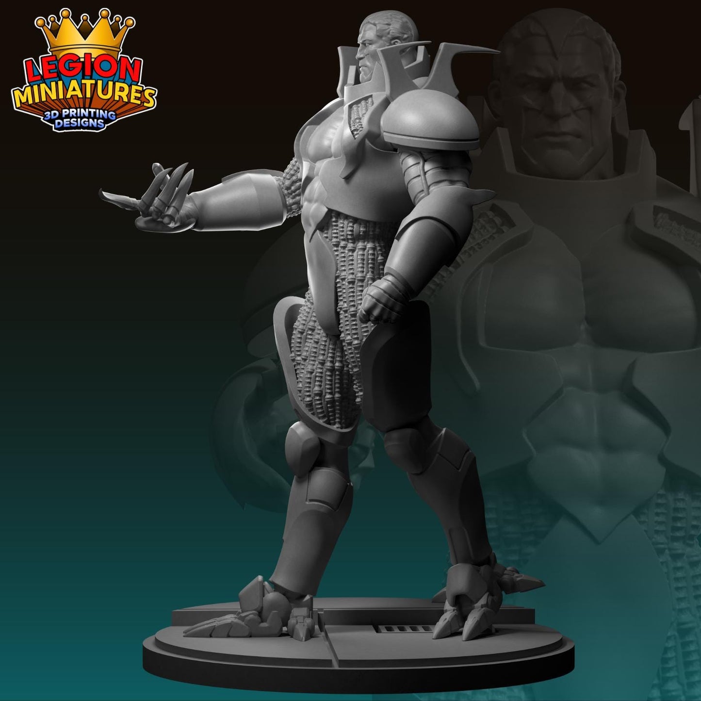 Cable Horseman - Fan Art 40mm Miniature (Sculpted by Legion Miniatures) (Crisis Protocol Proxy/Alternative)