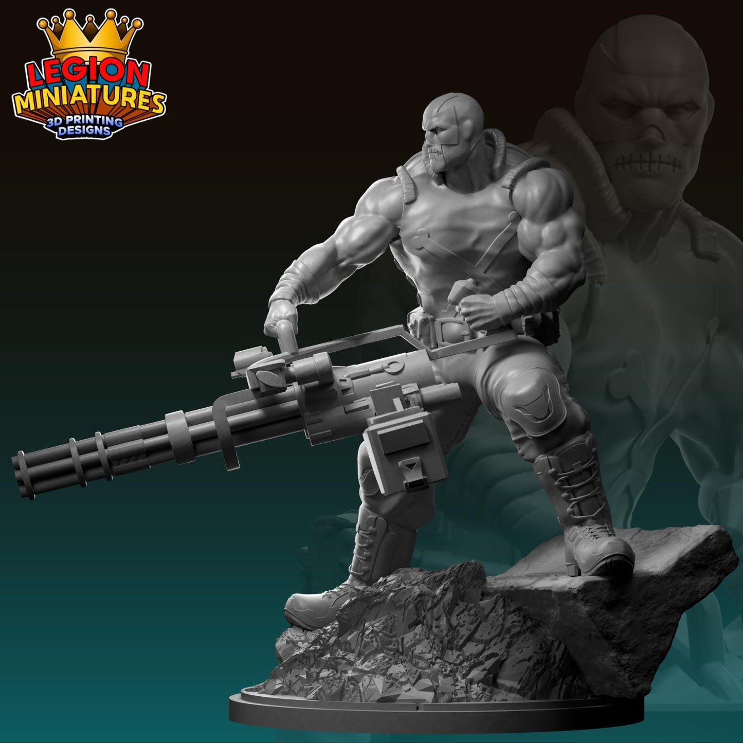 Crossbones - Fan Art 40mm Miniature (Sculpted by Legion Miniatures) (Crisis Protocol Proxy/Alternative)