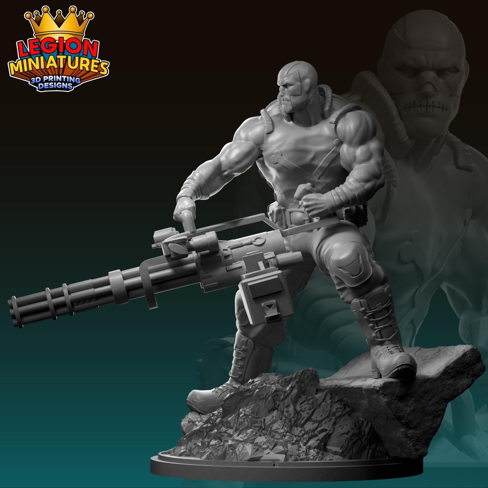 Crossbones - Fan Art 40mm Miniature (Sculpted by Legion Miniatures) (Crisis Protocol Proxy/Alternative)