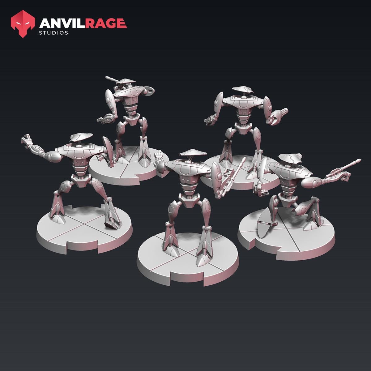 Baywatch Droids - set of 5 (Sculpted by Anvilrage Studios)
