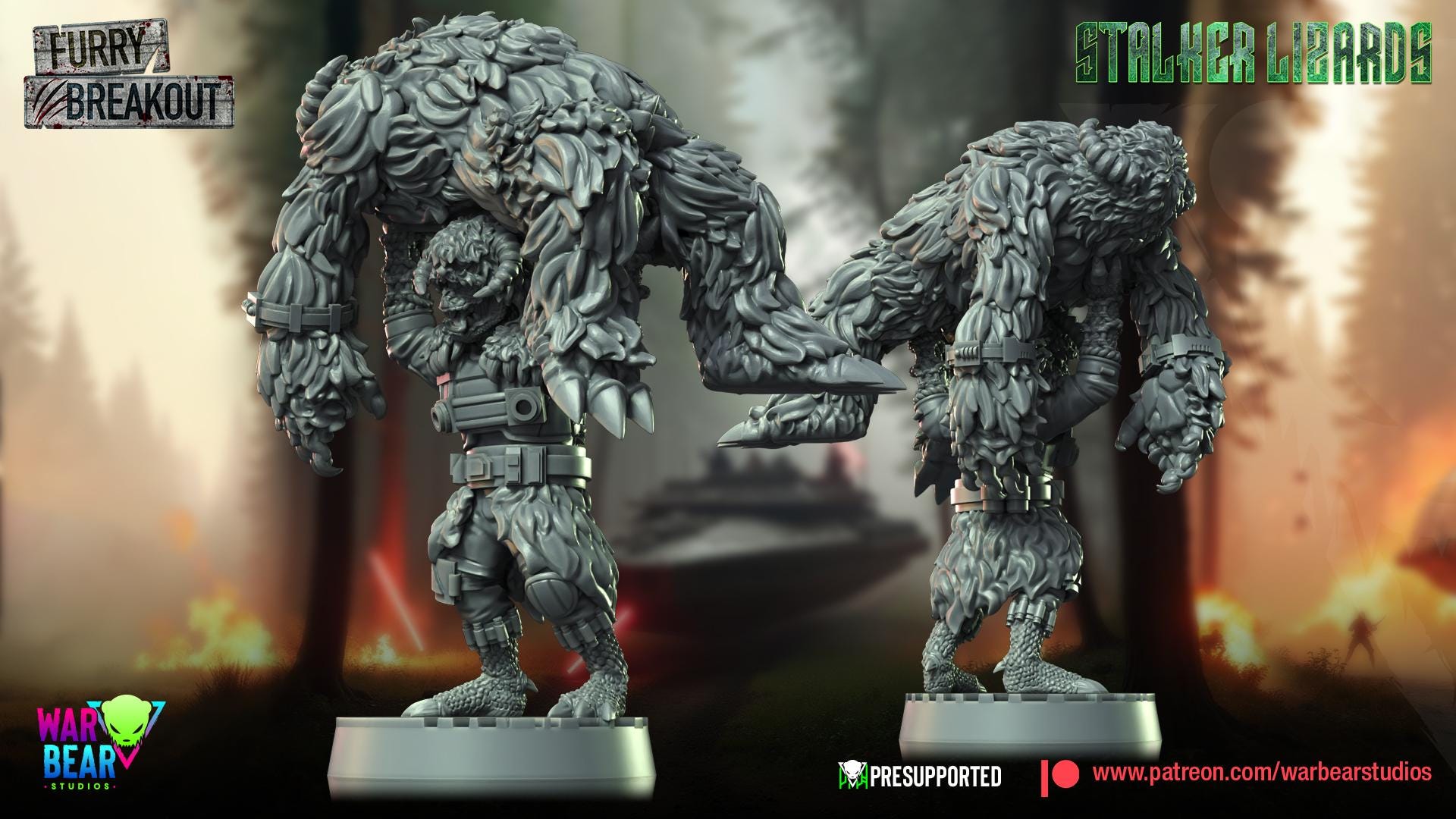 Stalker Lizards (Sculpted by War Bear Studios)