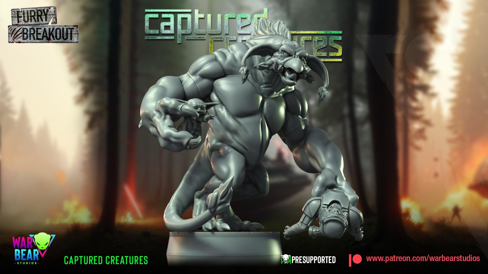 Breakout Captured Creatures (Sculpted by War Bear Studios)