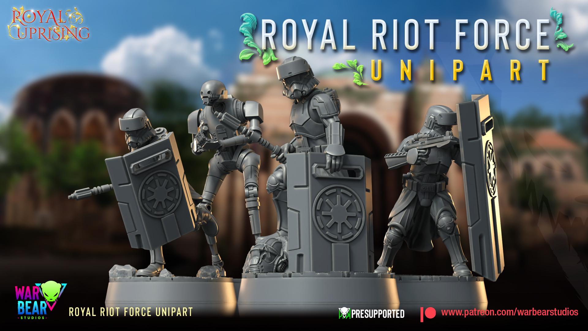 Royal Riot Force - set of 6 (Sculpted by War Bear Studios)