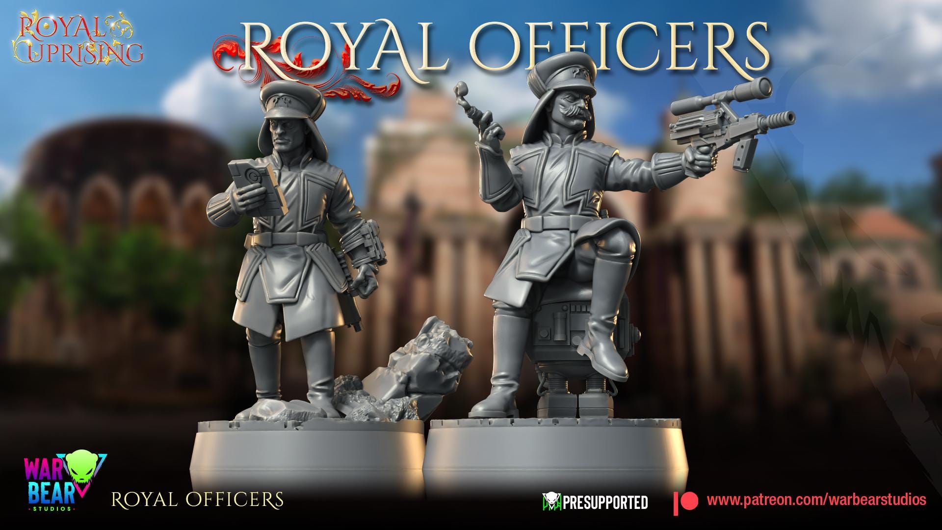 Royal Officers - set of 5 (Sculpted by War Bear Studios)