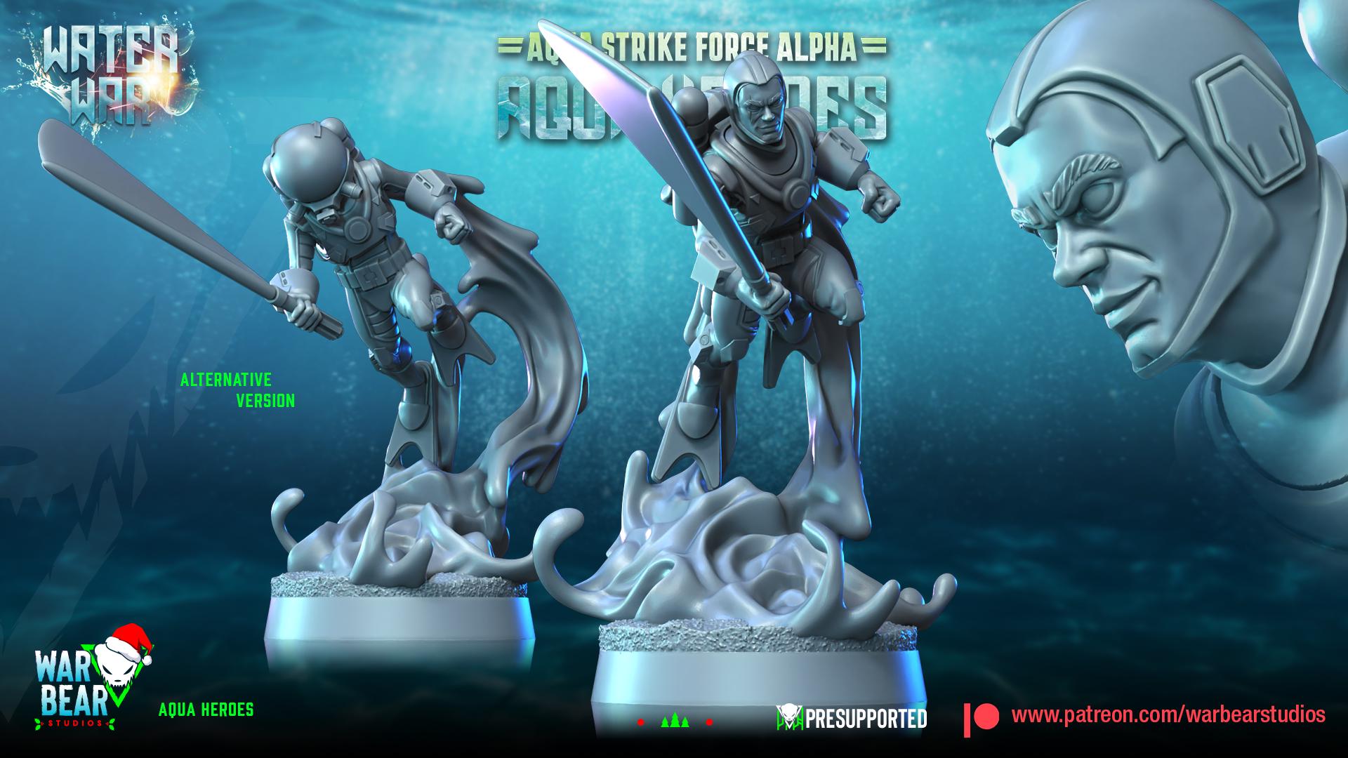 Aqua Chosen One - Aqua Strike Force Alpha (Sculpted by War Bear Studios)