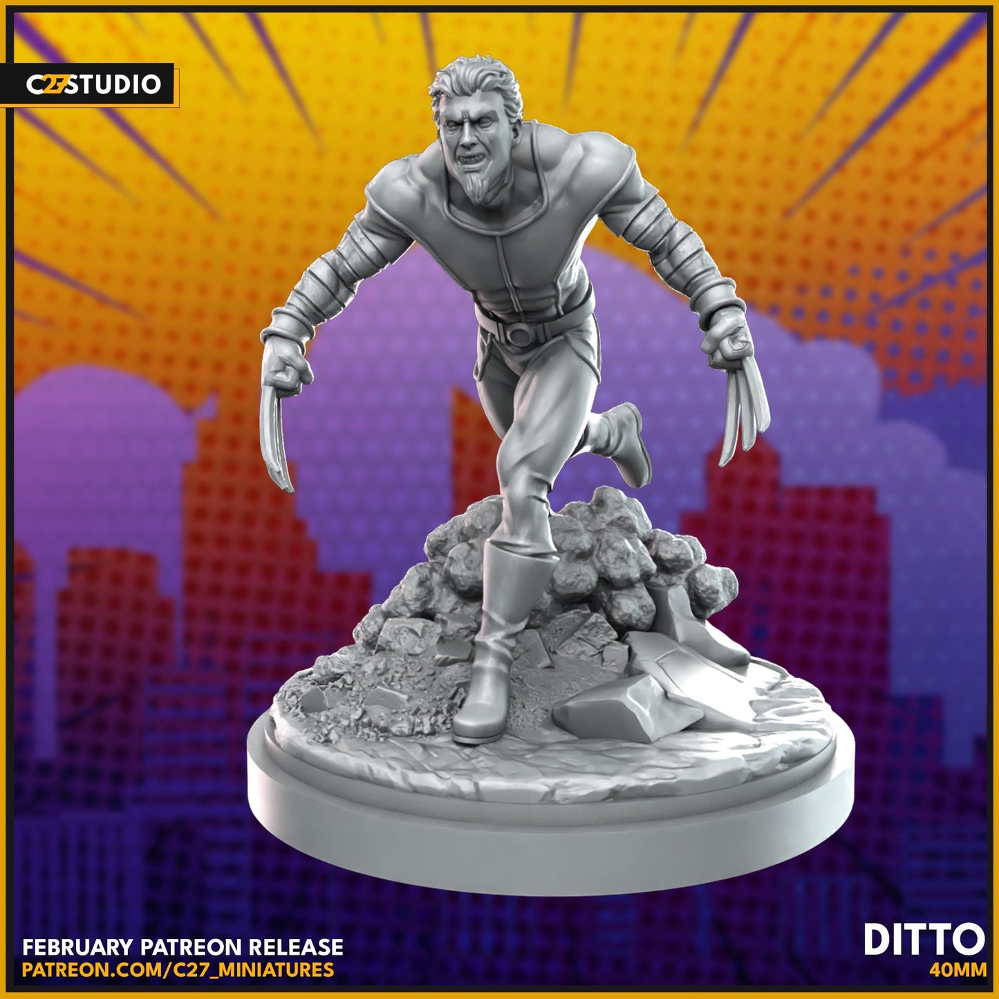 Mimic / Ditto - 40mm miniature (sculpted by C27 collectibles) (Crisis Protocol Proxy/Alternative)