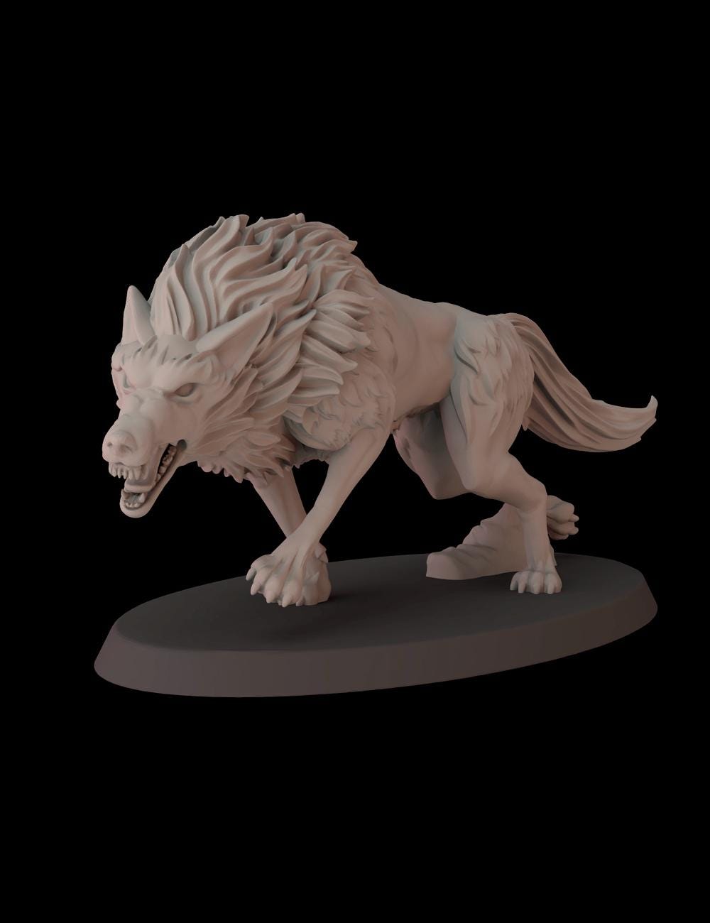 Midnight Wolves - set of 10 (Sculpted by Fantasy Cult Miniatures)