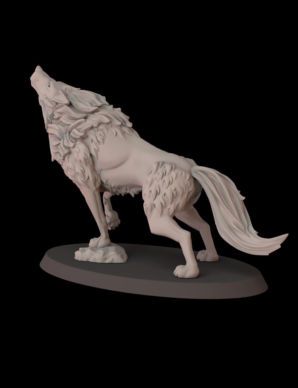 Midnight Wolves - set of 10 (Sculpted by Fantasy Cult Miniatures)
