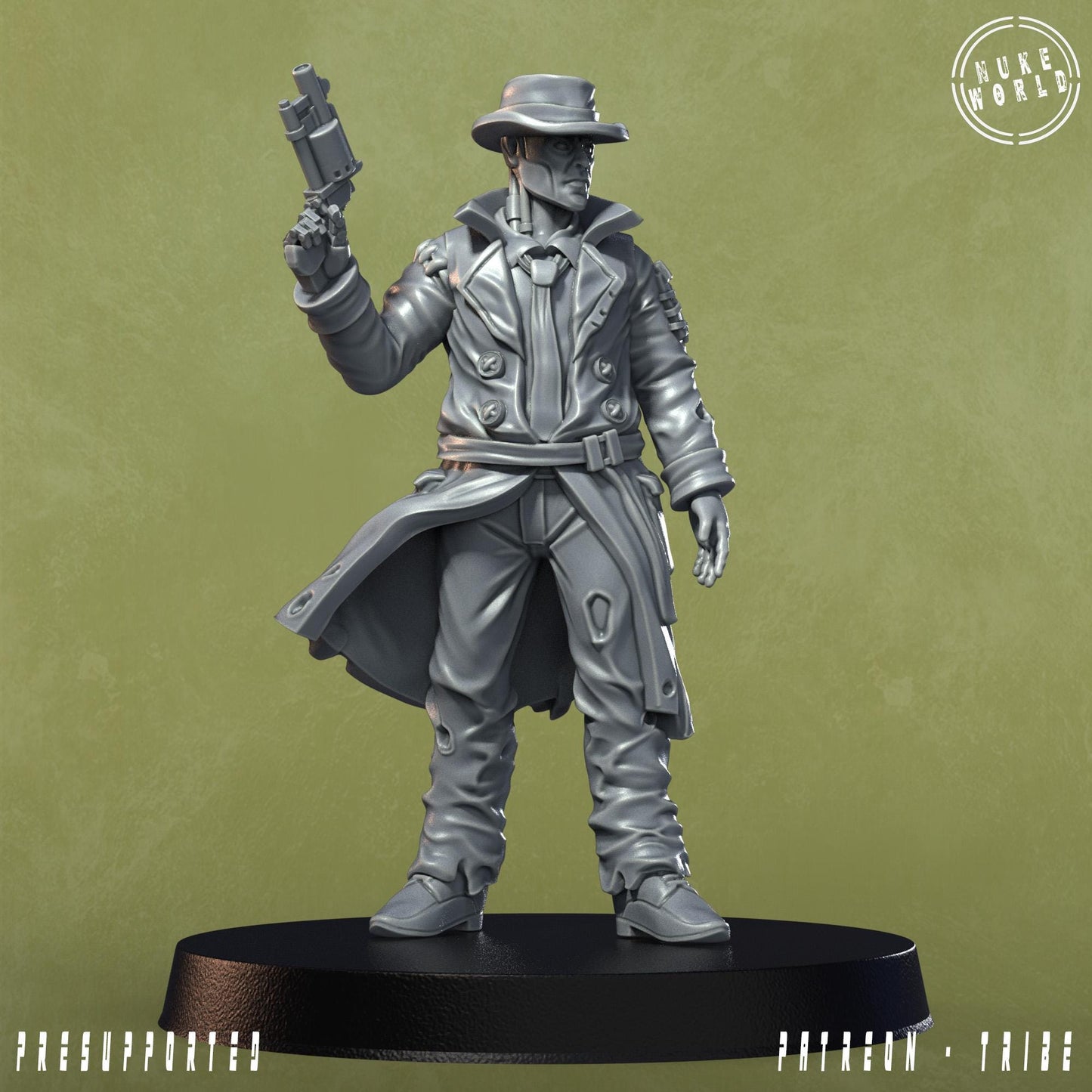 Private Eye - Under the Bleachers - Nukeworld (Sculpted by Jandro Miniatures)