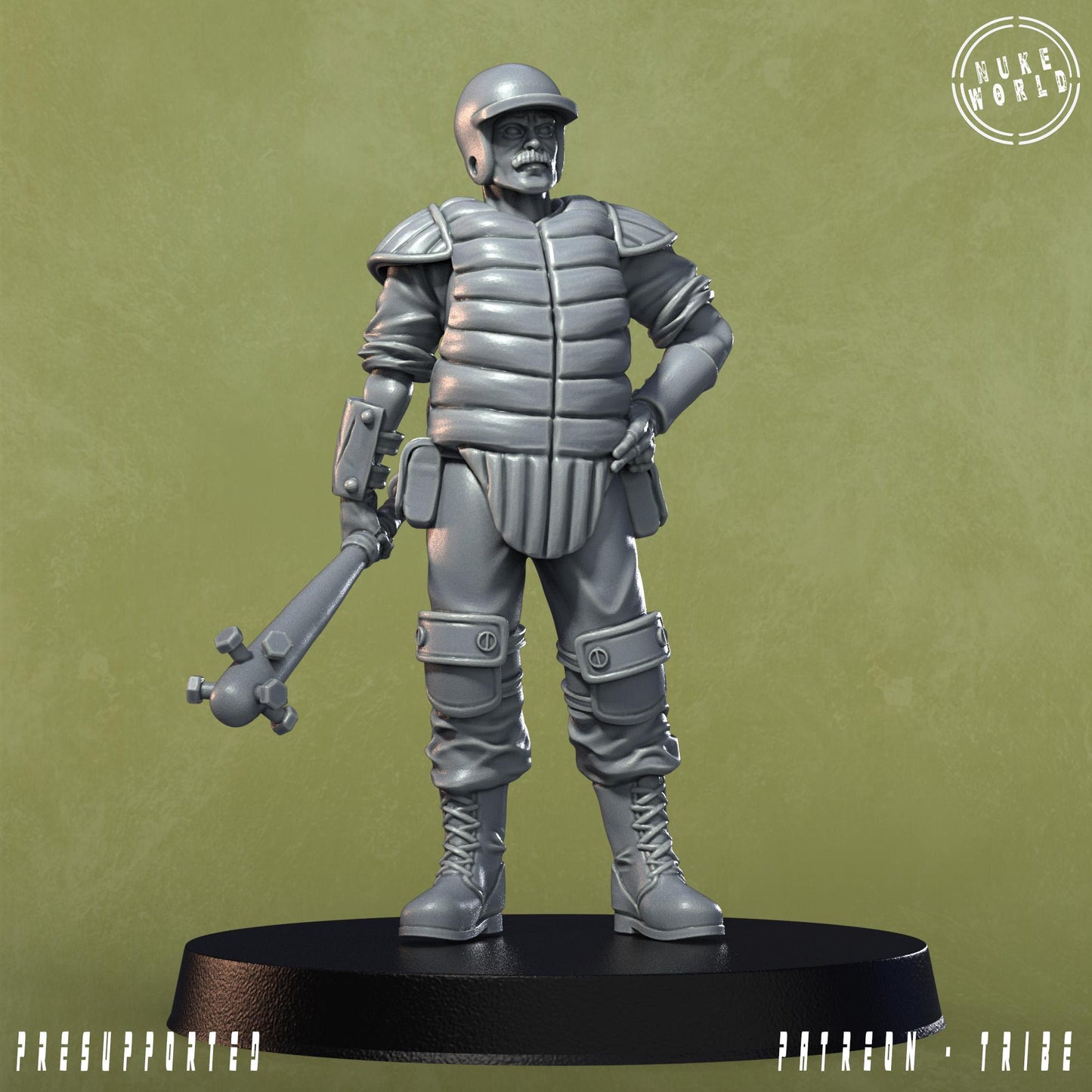 City Guard (3 poses) - Under the Bleachers - Nukeworld (Sculpted by Jandro Miniatures)