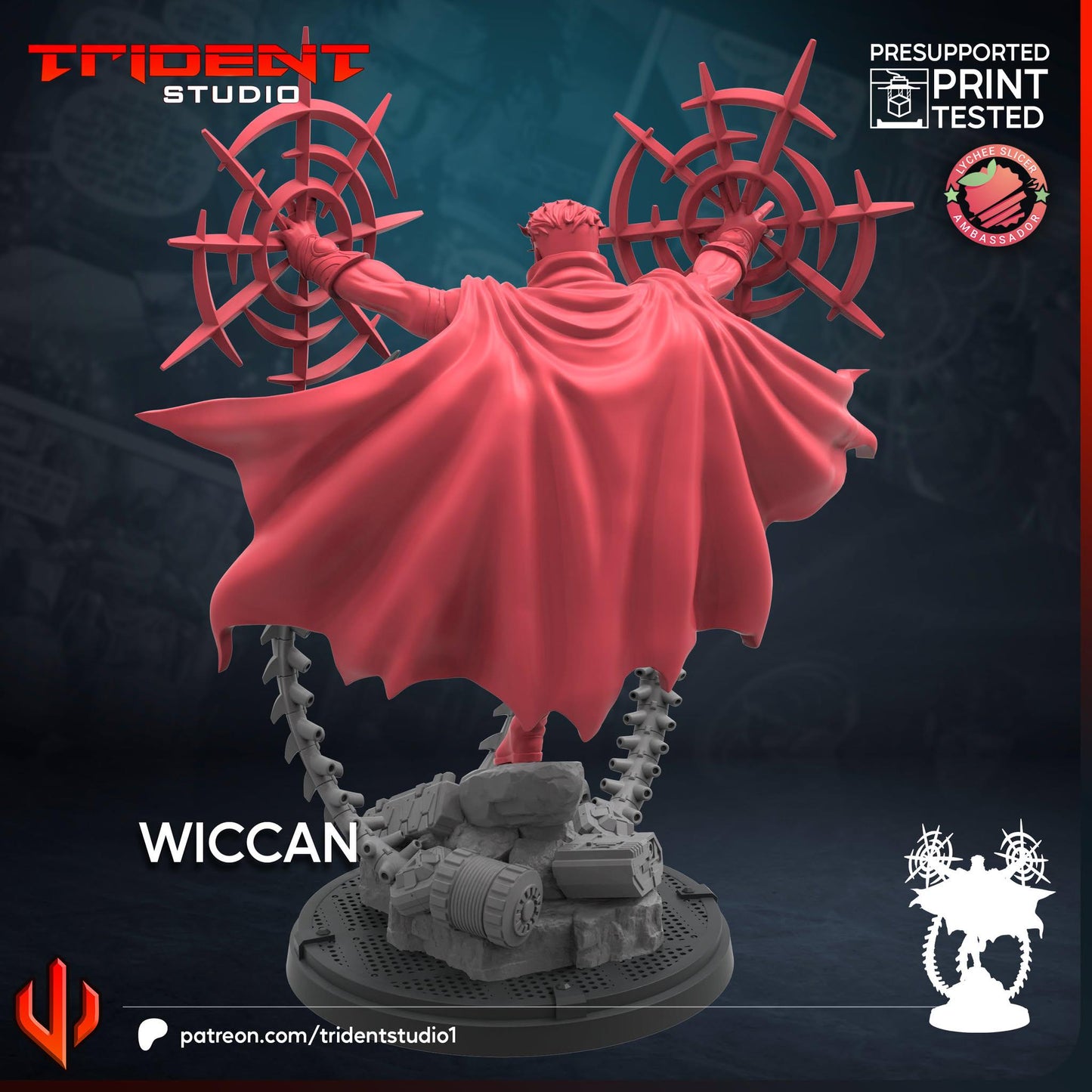 Wiccan (Fan art sculpted by Trident Studio) (Crisis Protocol Proxy/Alternative)