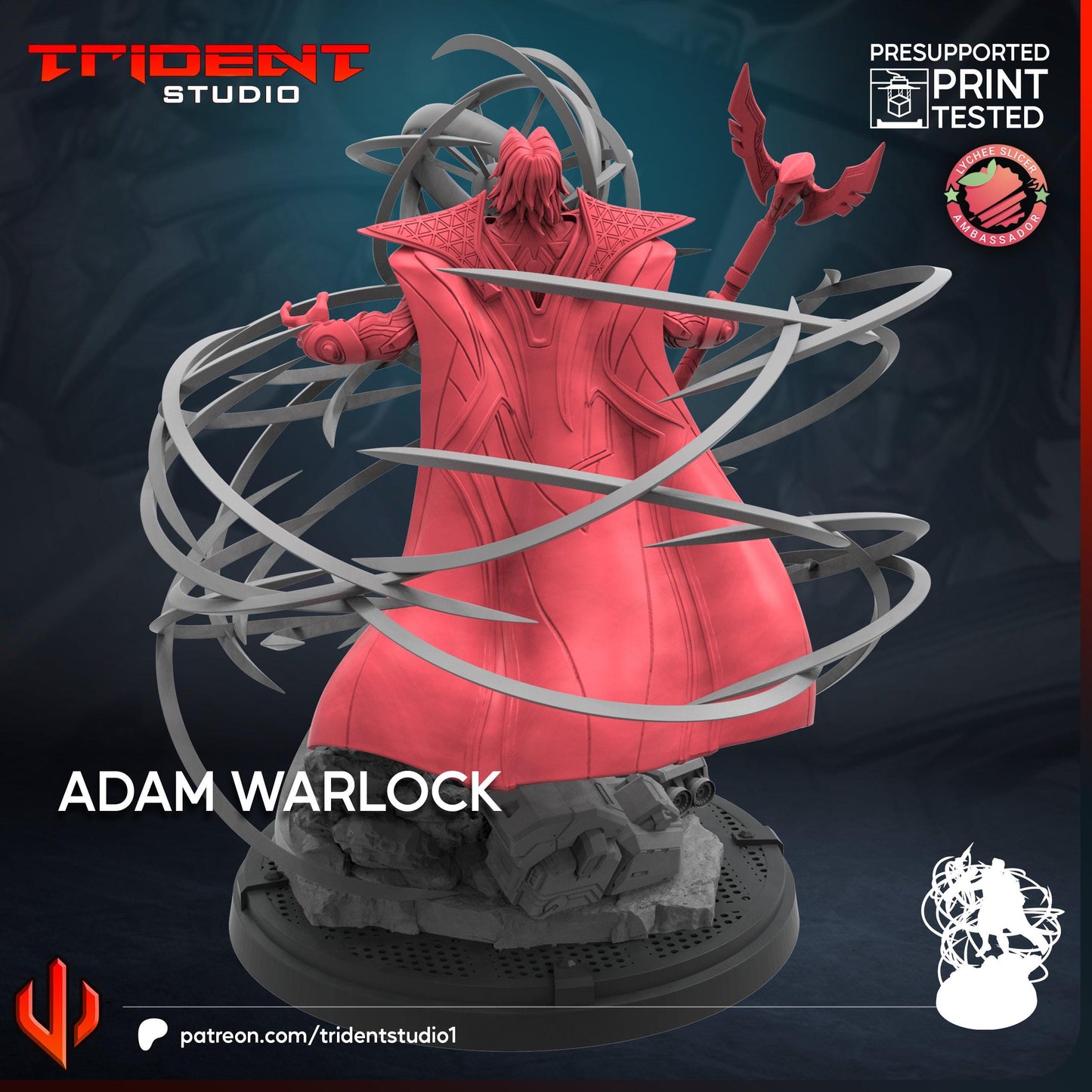 Adam Warlock - Rivals (Fan art sculpted by Trident Studio) (Crisis Protocol Proxy/Alternative)