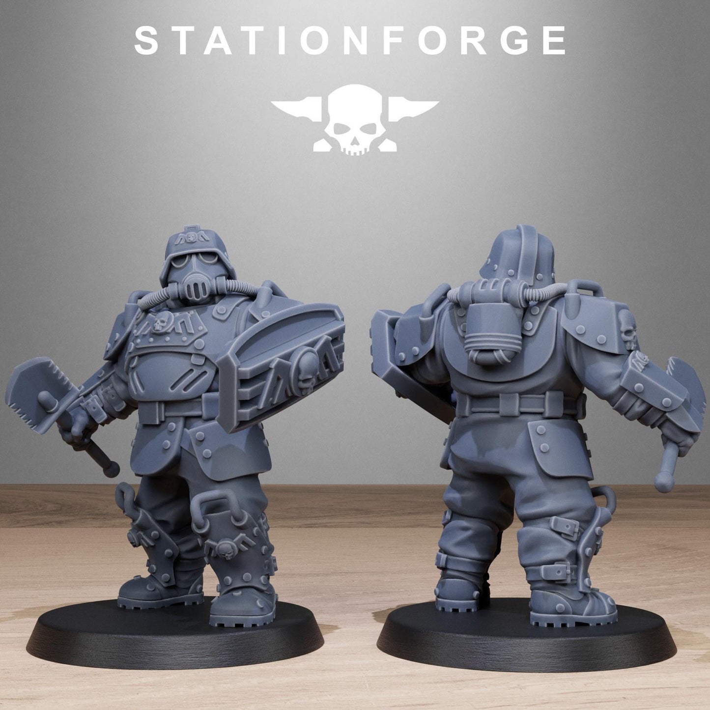 Grim Guard Armoured Mutants - set of 10 (sculpted by Stationforge)