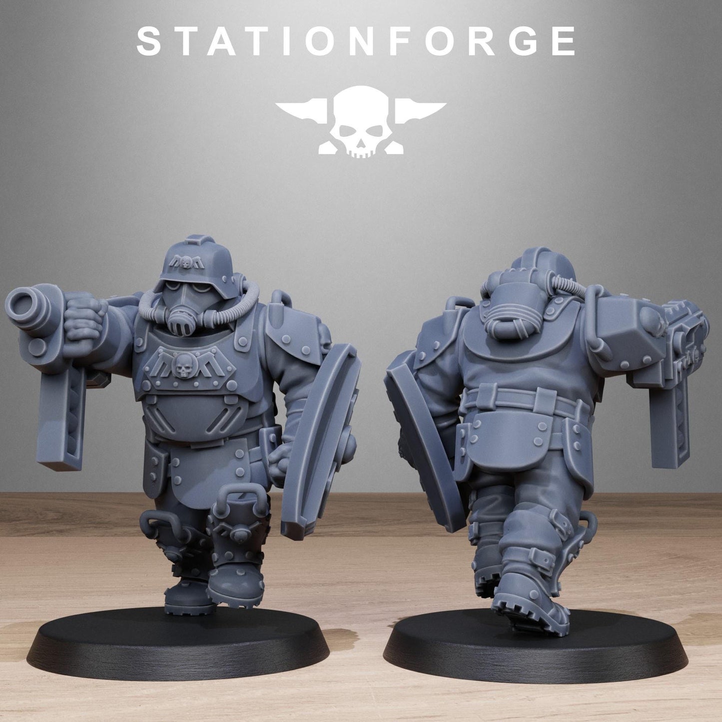 Grim Guard Armoured Mutants - set of 10 (sculpted by Stationforge)