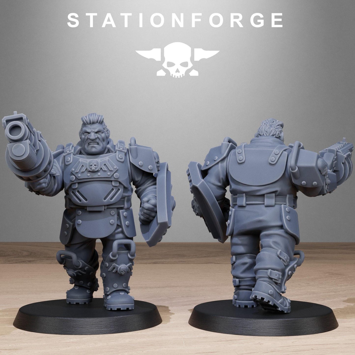 Grim Guard Armoured Mutants - set of 10 (sculpted by Stationforge)