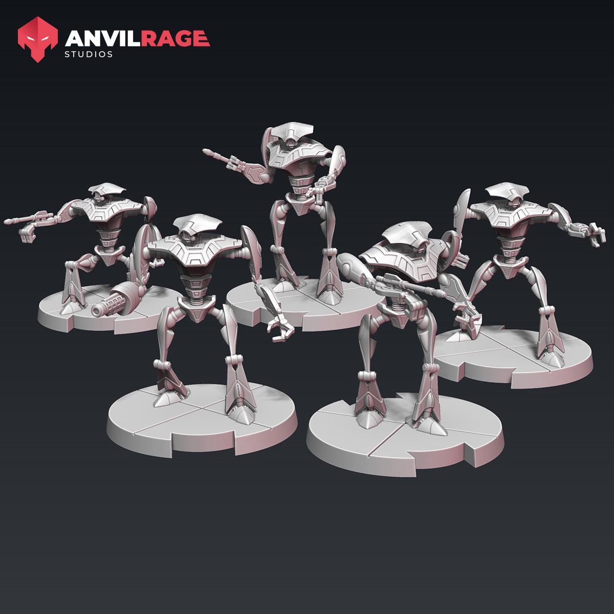 Baywatch Droids - set of 5 (Sculpted by Anvilrage Studios)