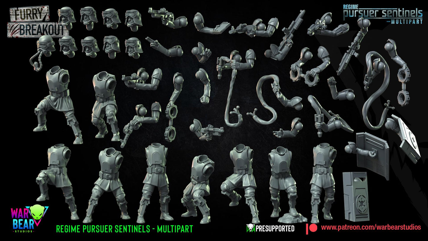 Regime Pursuer Sentinels - set of 9 (Sculpted by War Bear Studios)