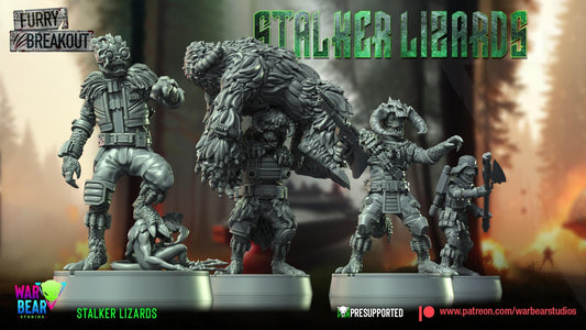 Stalker Lizards (Sculpted by War Bear Studios)