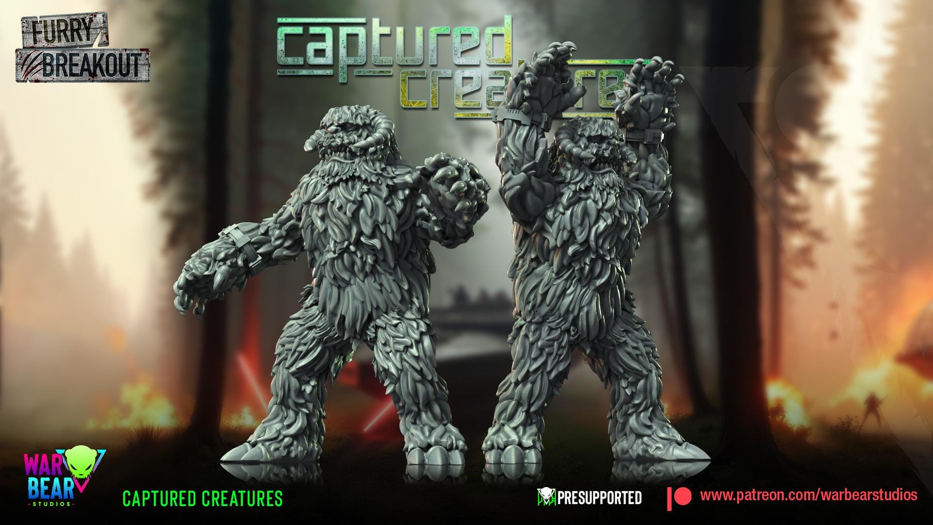 Breakout Captured Creatures (Sculpted by War Bear Studios)