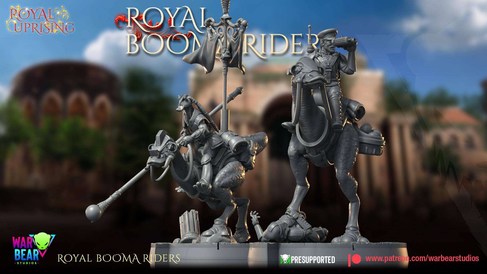 Bombad Royal Booma Riders - set of 4 (Sculpted by War Bear Studios)