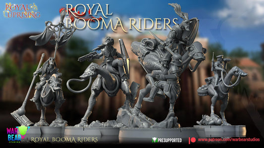 Bombad Royal Booma Riders - set of 4 (Sculpted by War Bear Studios)