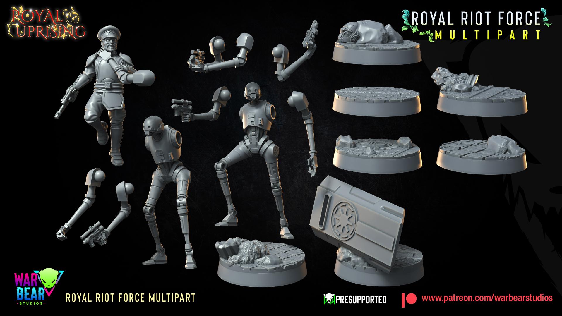 Royal Riot Force - set of 6 (Sculpted by War Bear Studios)