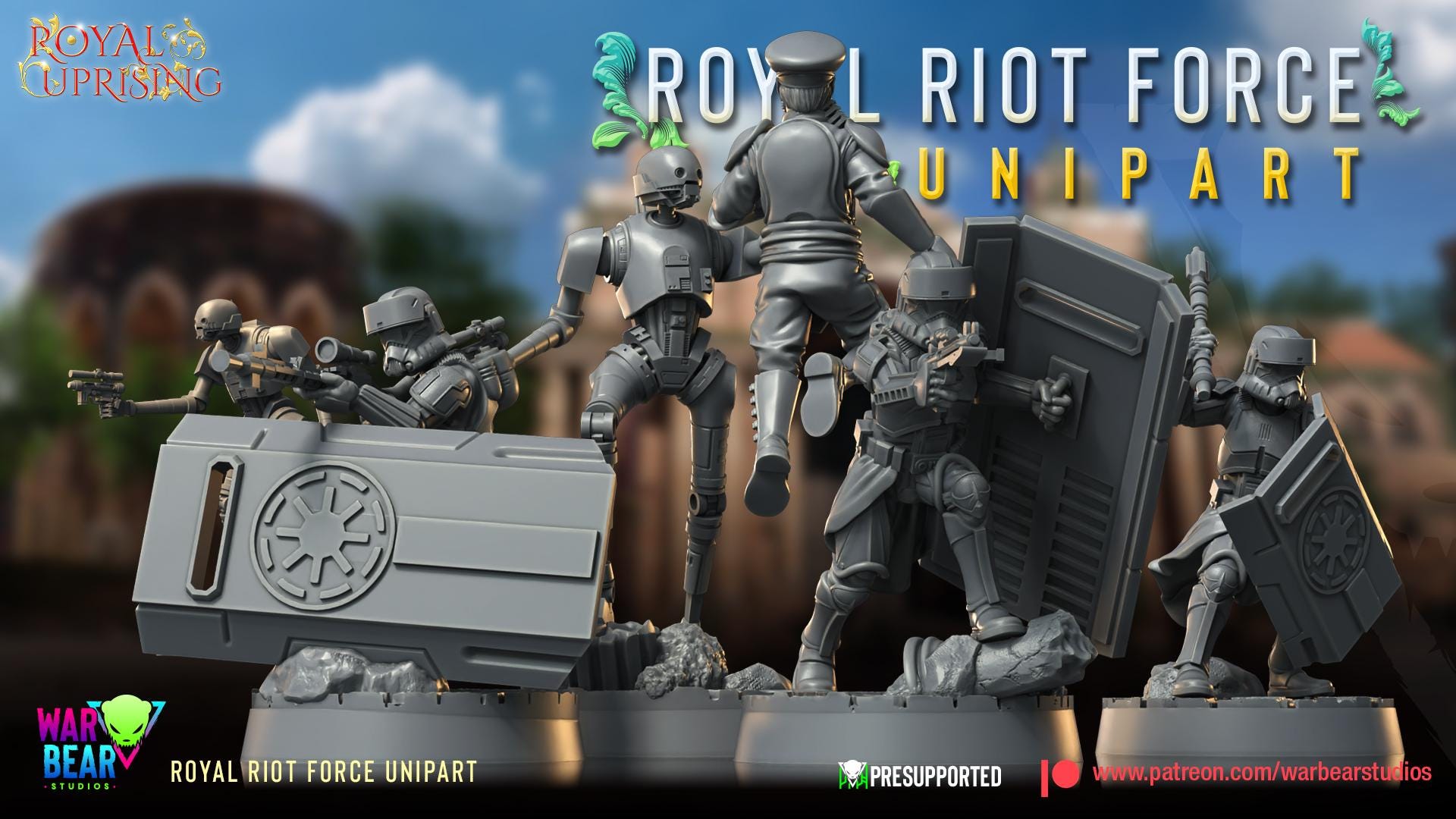 Royal Riot Force - set of 6 (Sculpted by War Bear Studios)