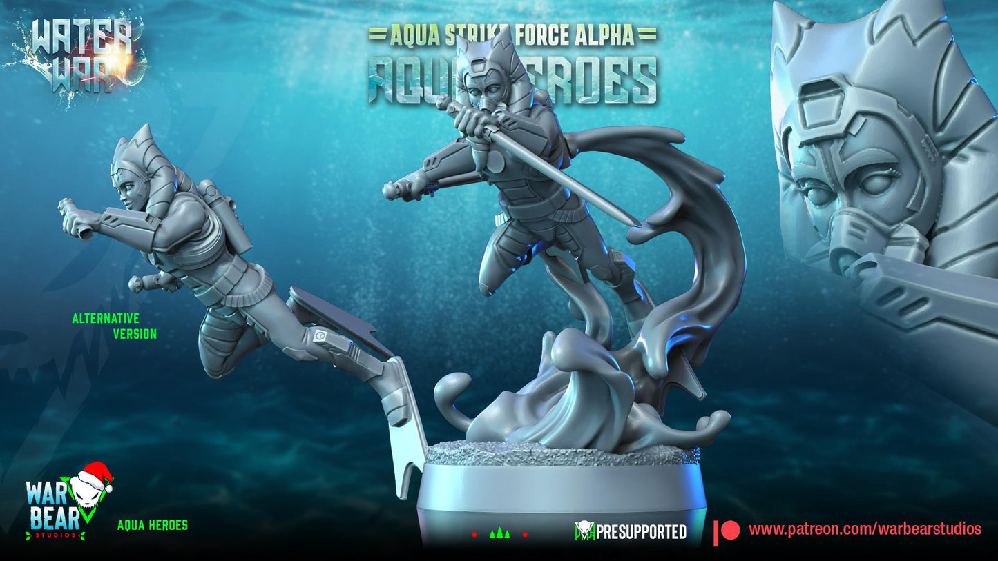 Aqua Apprentice - Aqua Strike Force Alpha (Sculpted by War Bear Studios)