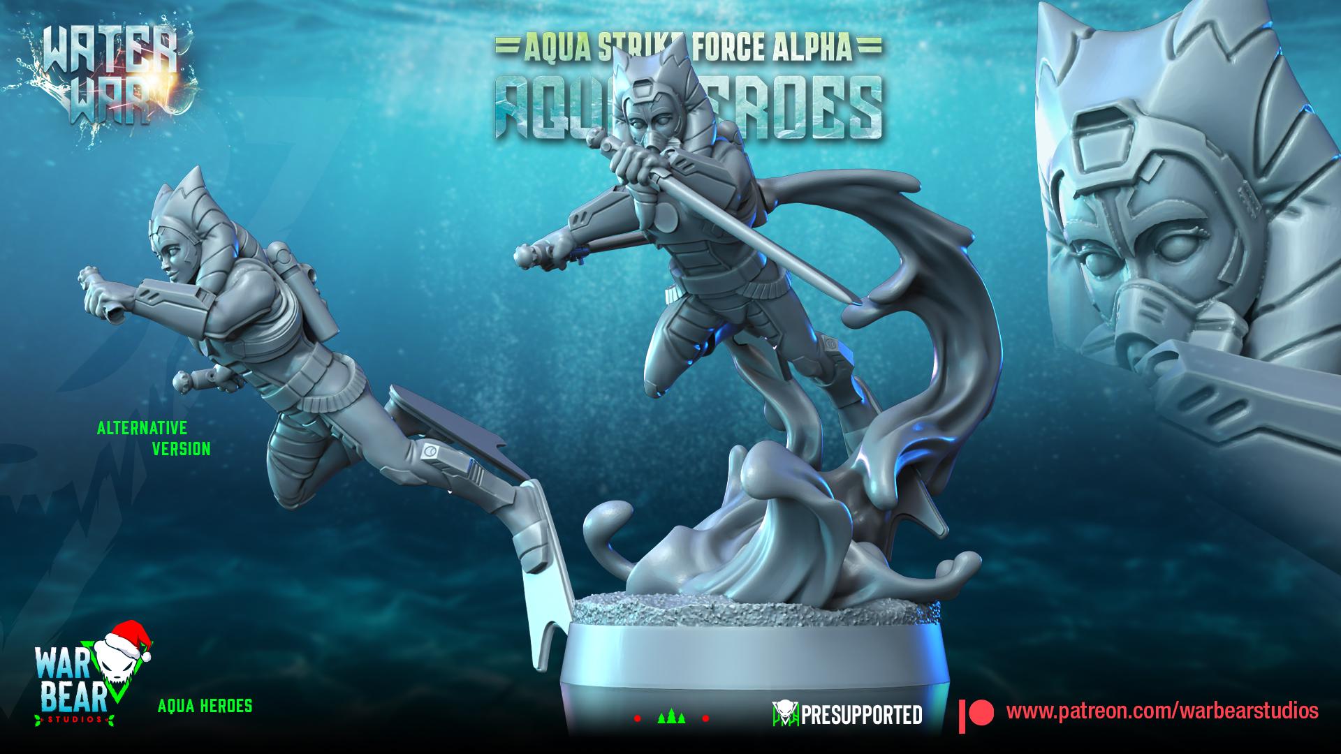 Aqua Apprentice - Aqua Strike Force Alpha (Sculpted by War Bear Studios)