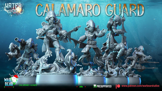 Calamaro Guard - set of 8 (Sculpted by War Bear Studios)
