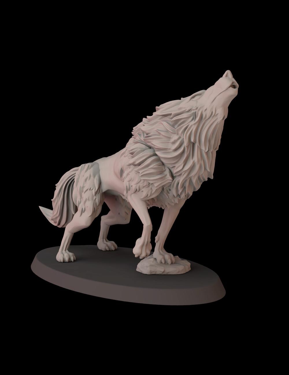 Midnight Wolves - set of 10 (Sculpted by Fantasy Cult Miniatures)