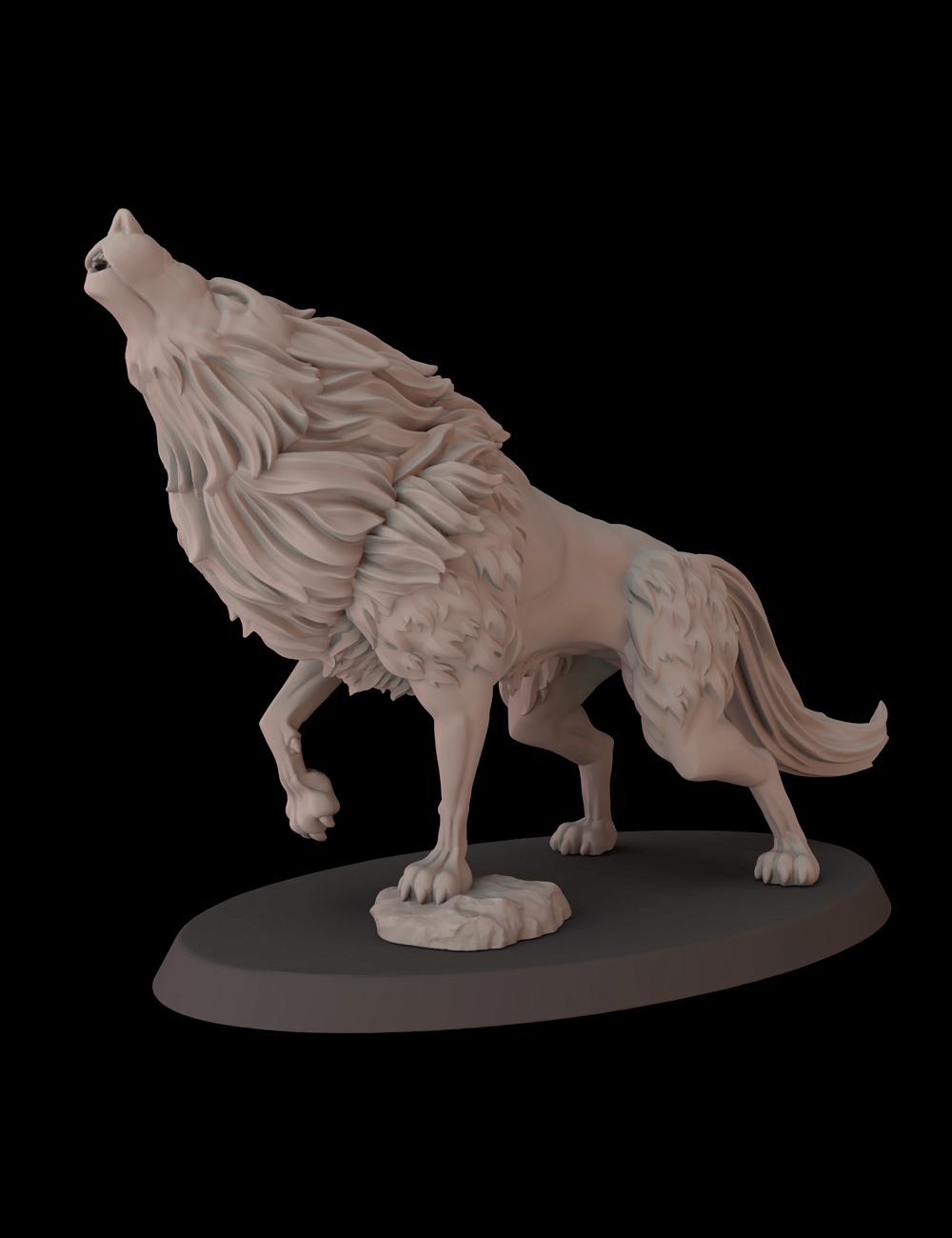 Midnight Wolves - set of 10 (Sculpted by Fantasy Cult Miniatures)