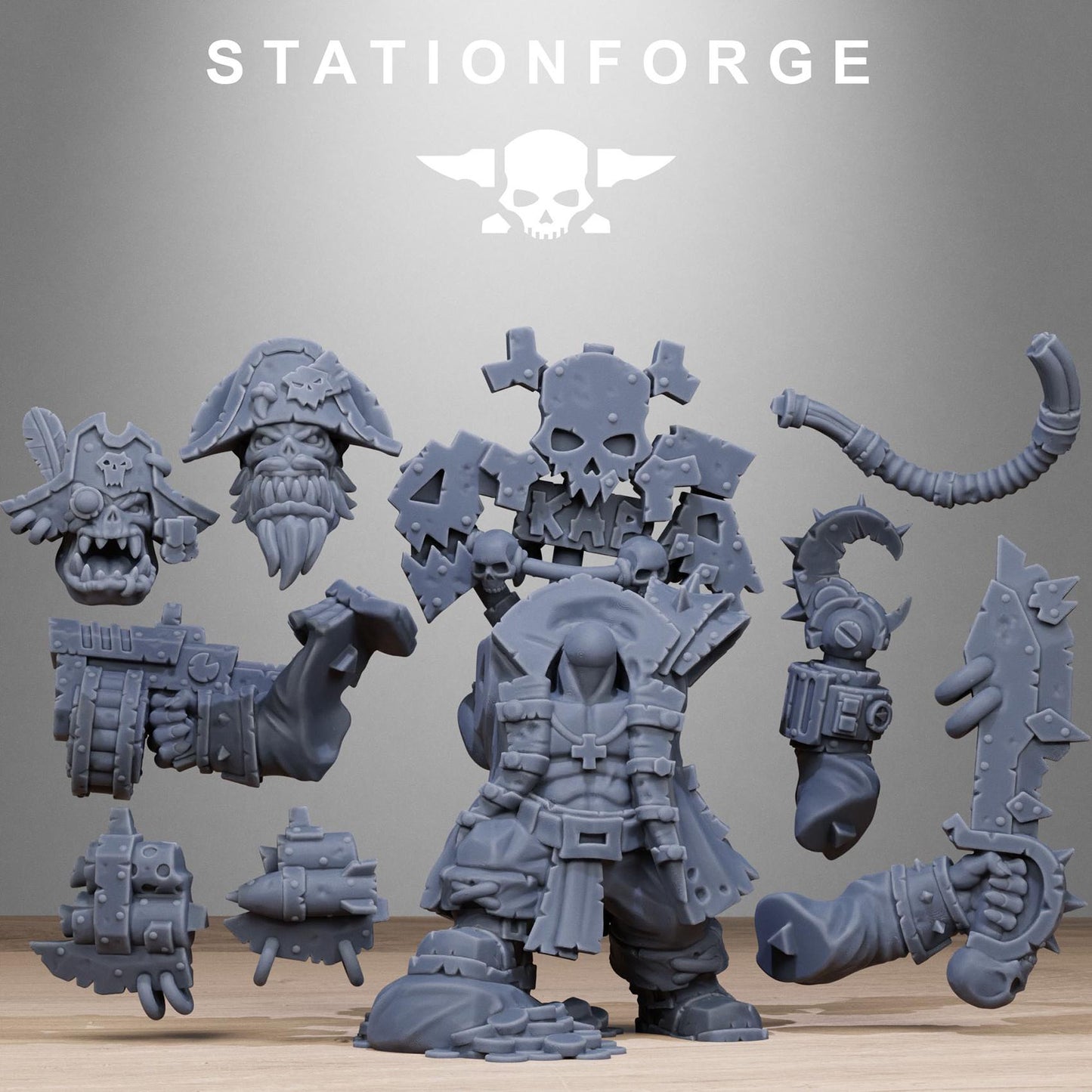 Orkaz Pirate (sculpted by Stationforge)