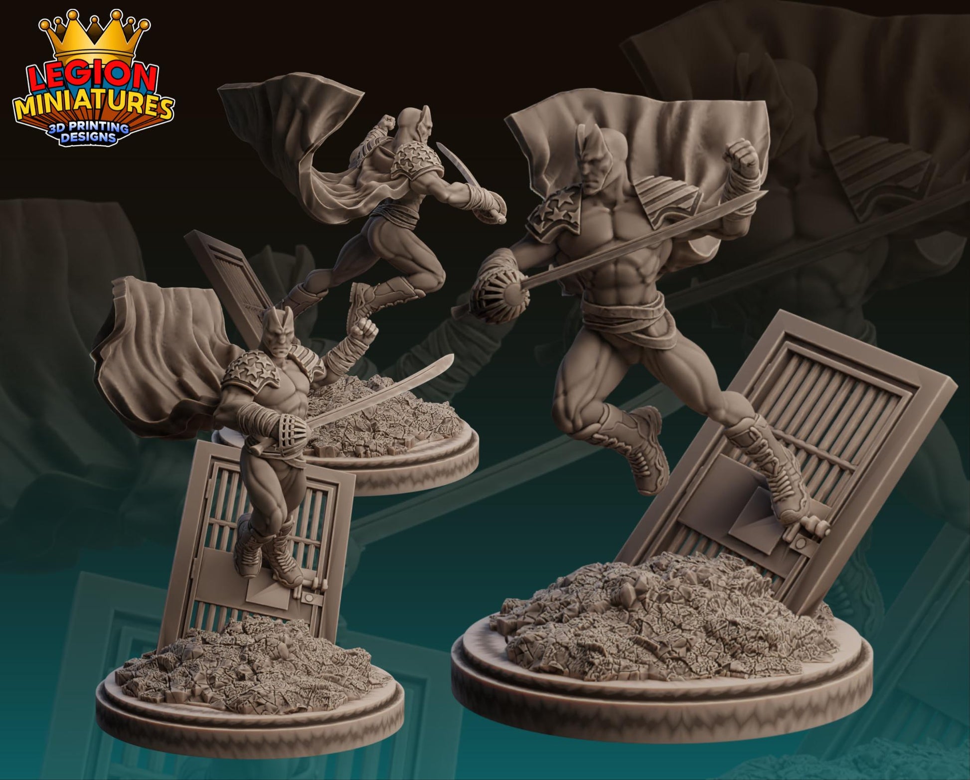Citizen V - Fan Art 40mm Miniature (Sculpted by Legion Miniatures) (Crisis Protocol Proxy/Alternative)