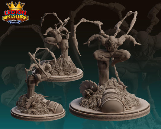 Iron Spider - Fan Art 40mm Miniature (Sculpted by Legion Miniatures) (Crisis Protocol Proxy/Alternative)