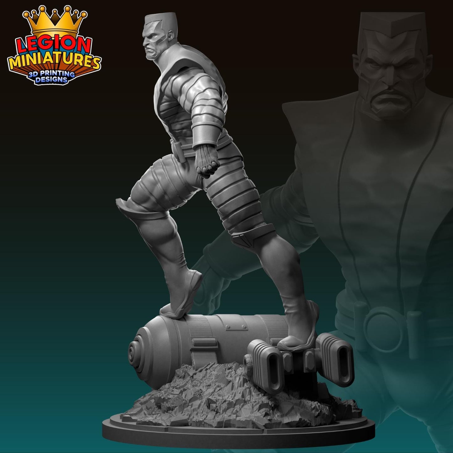 Colossus - Fan Art 40mm Miniature (Sculpted by Legion Miniatures) (Crisis Protocol Proxy/Alternative)