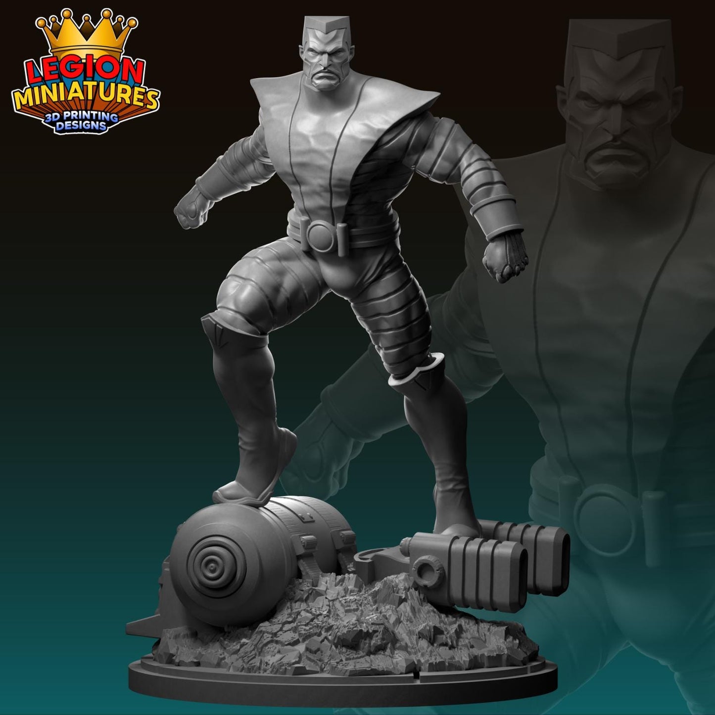Colossus - Fan Art 40mm Miniature (Sculpted by Legion Miniatures) (Crisis Protocol Proxy/Alternative)