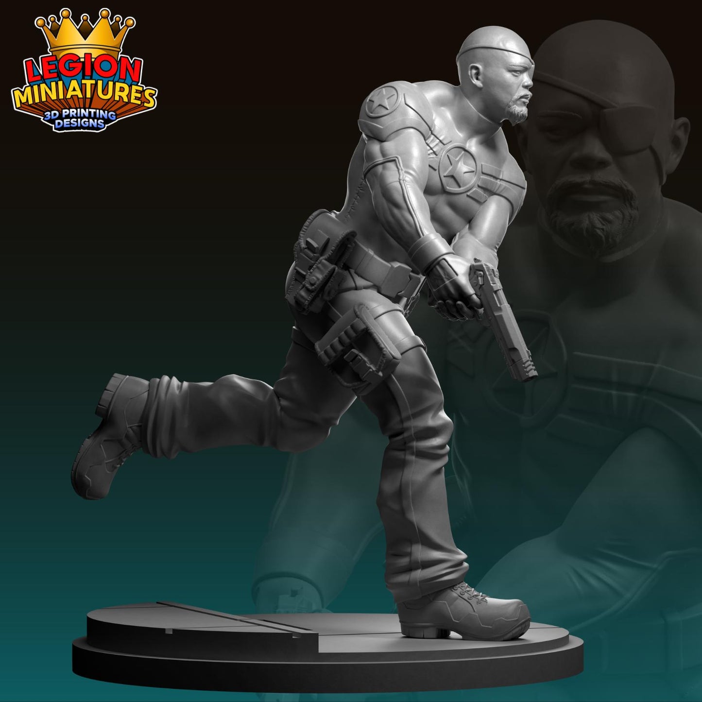Ultimate Fury - Fan Art 40mm Miniature (Sculpted by Legion Miniatures) (Crisis Protocol Proxy/Alternative)