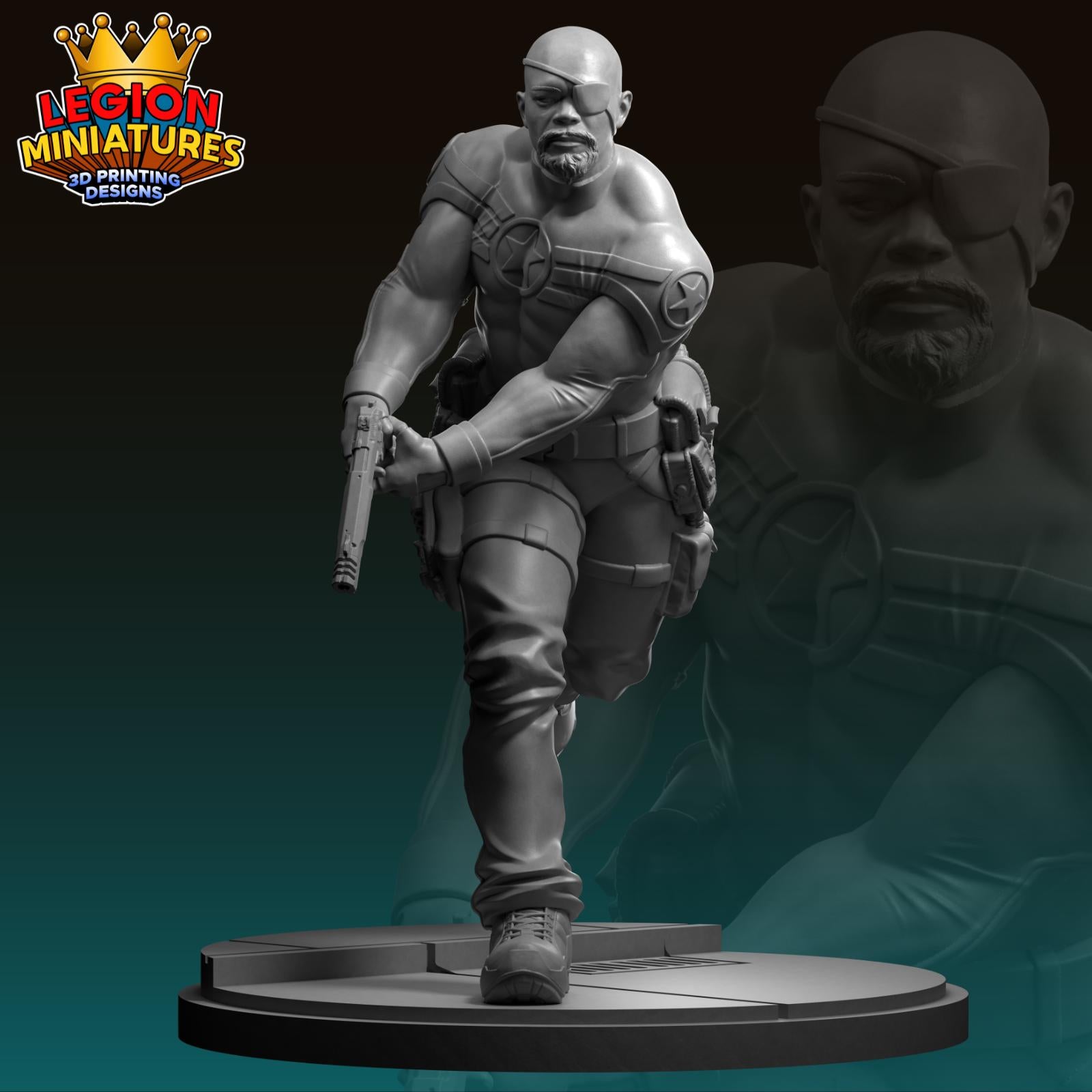 Ultimate Fury - Fan Art 40mm Miniature (Sculpted by Legion Miniatures) (Crisis Protocol Proxy/Alternative)