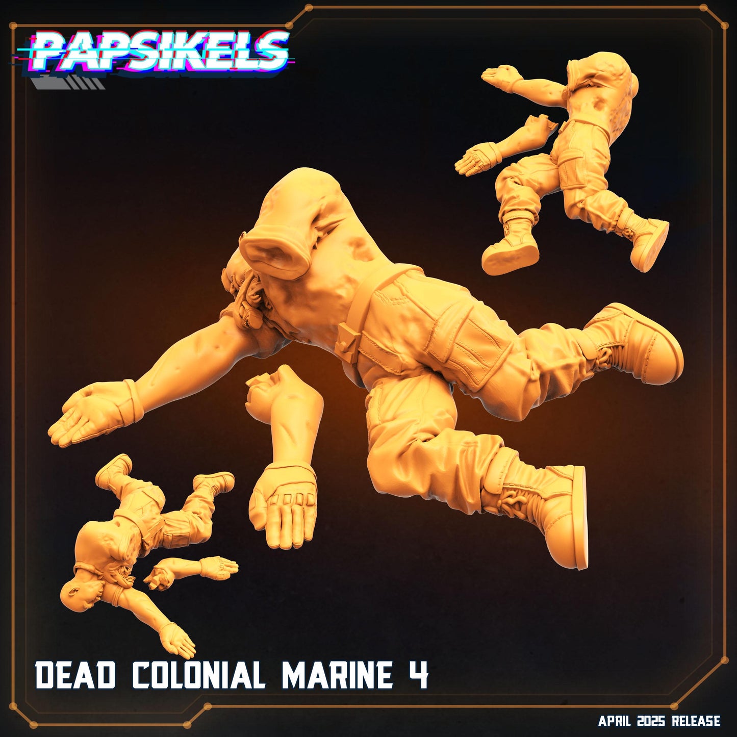 Dead Colonial Marines (set of 5) - Alien Fan Art (sculpted by Papsikels)
