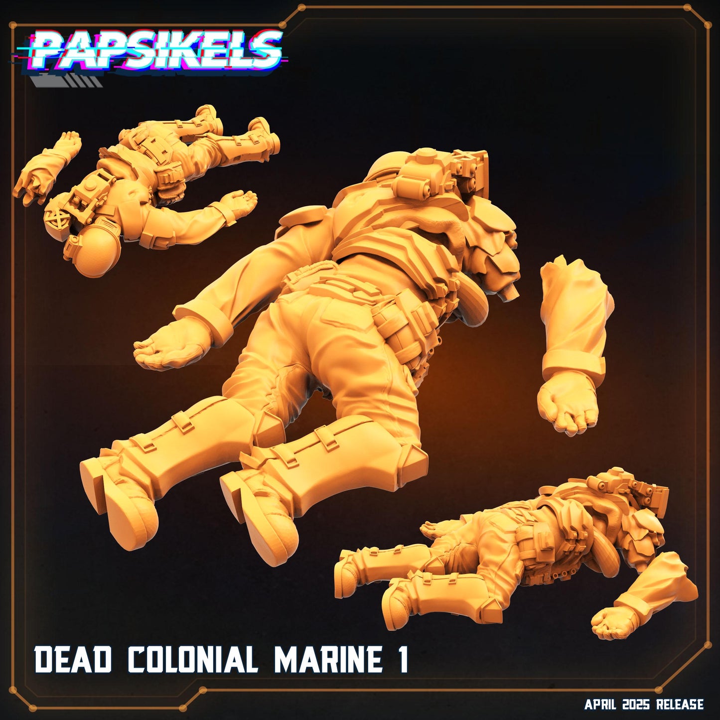 Dead Colonial Marines (set of 5) - Alien Fan Art (sculpted by Papsikels)