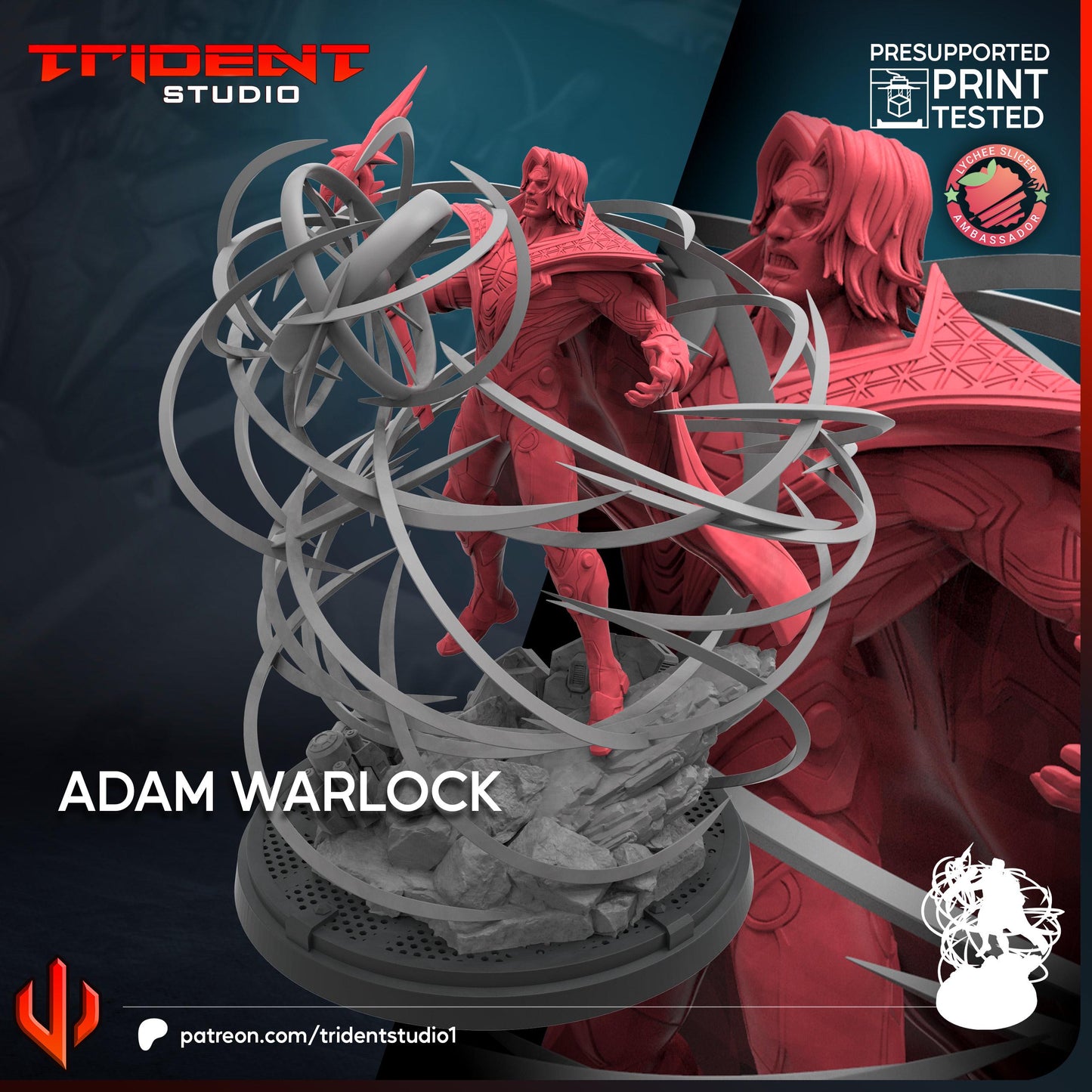 Adam Warlock - Rivals (Fan art sculpted by Trident Studio) (Crisis Protocol Proxy/Alternative)