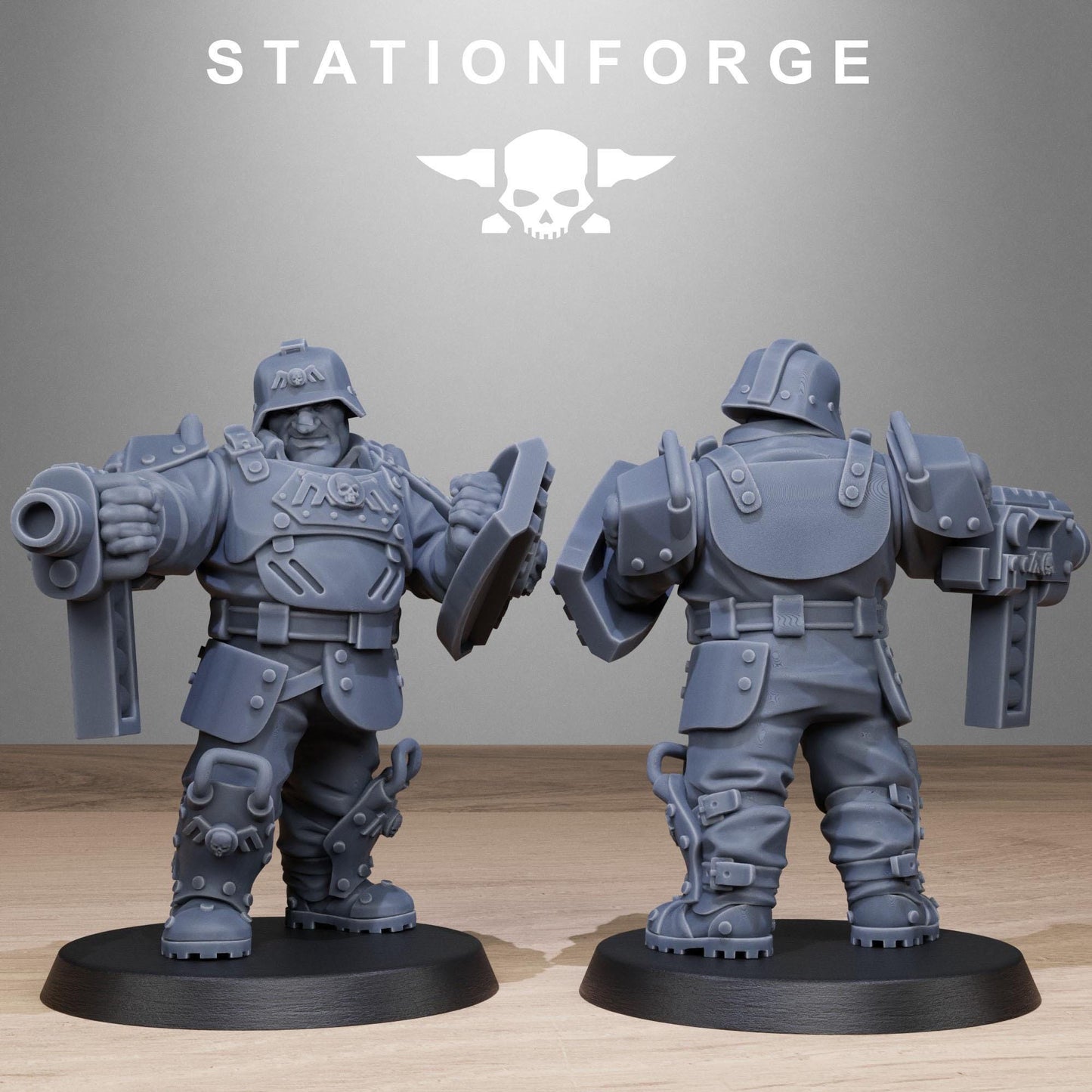 Grim Guard Armoured Mutants - set of 10 (sculpted by Stationforge)
