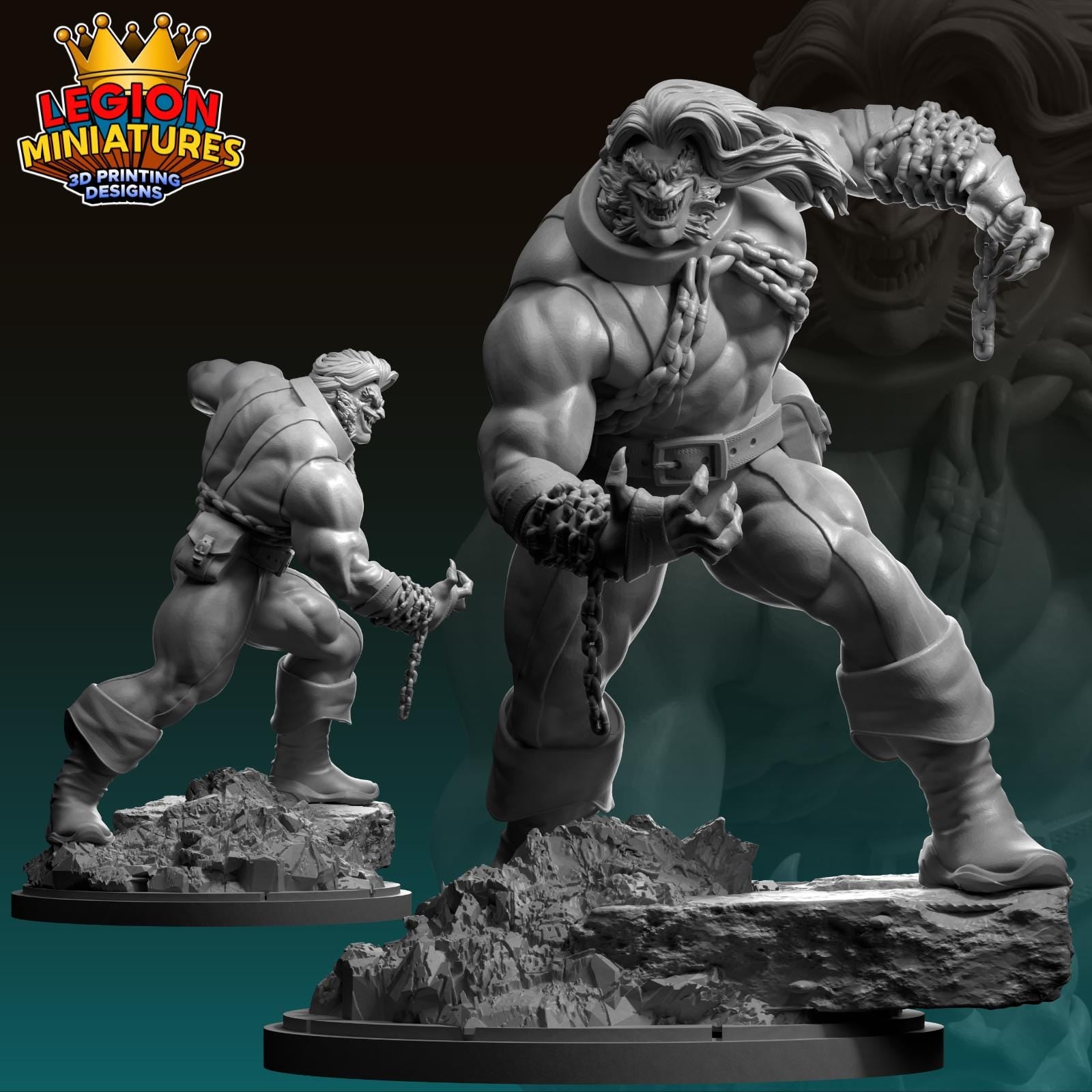 Sabretooth Horseman Fan-Art 40mm Miniature (Sculpted by Legion Miniatures) (Crisis Protocol Proxy/Alternative)